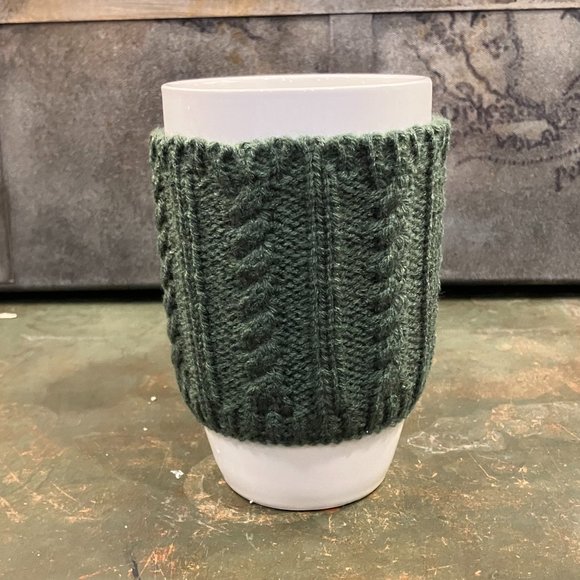 Warm Wishes Chestnut Brown 18oz Sweater Mug NWT - Picture 2 of 6